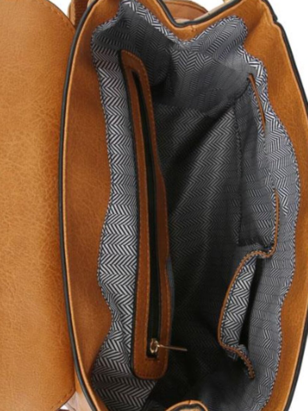 Black Vegan Leather Convertible Backpack Handbag Crossbody Purse NWT - Picture 4 of 6